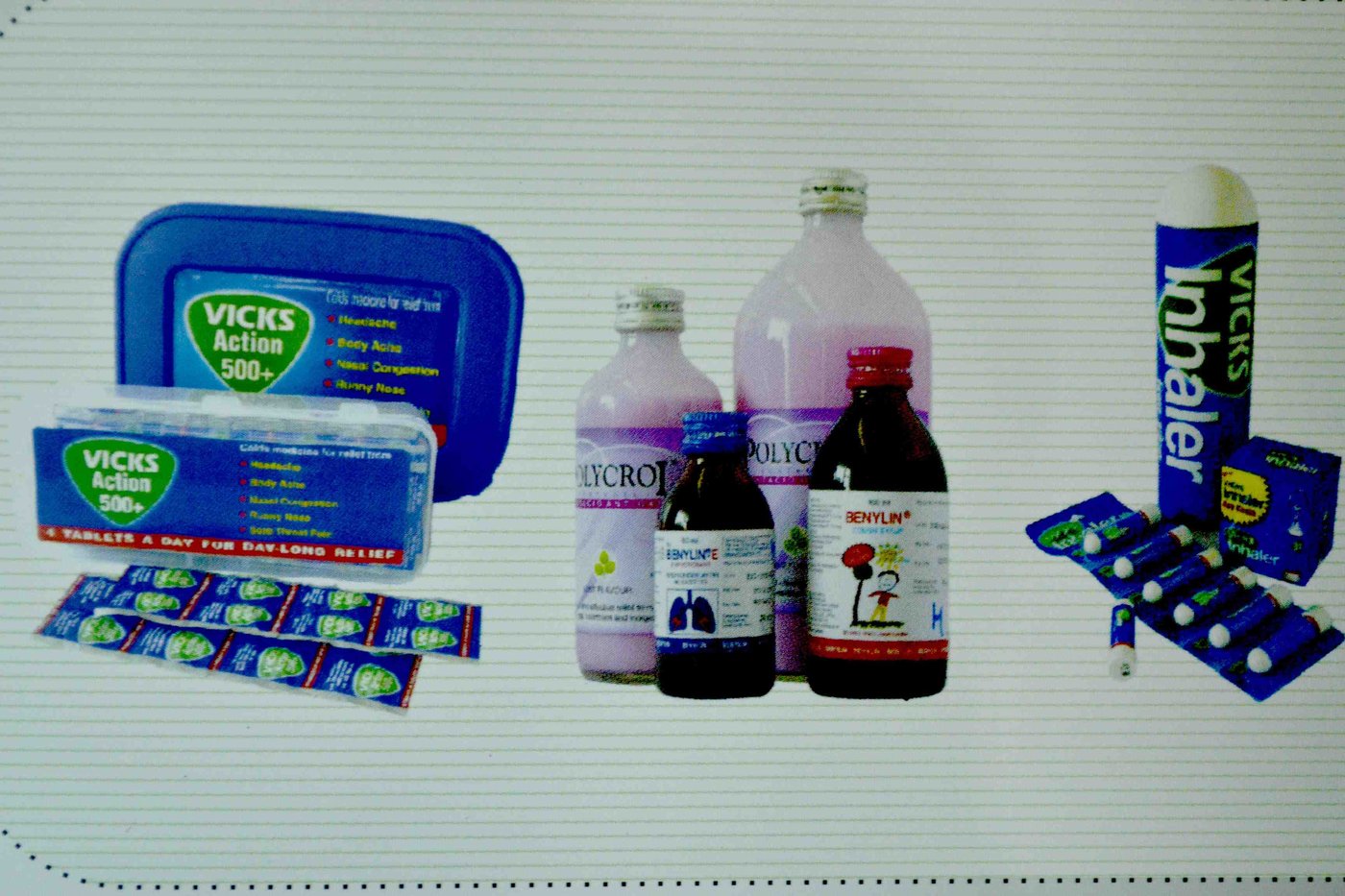Vicks Action 500+, Polycrol, Benylin and Vicks Inhaler manufactured under contract
